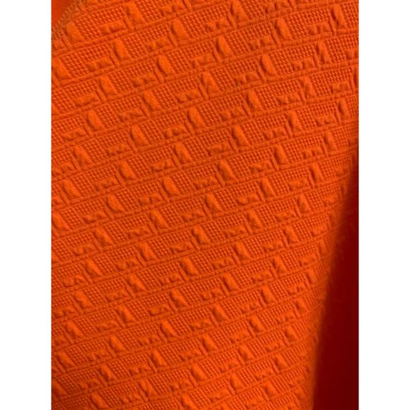 NWOT Lularoe Sz Large Bright Melon Orange Mid Length Cardigan Textured3/4 Sleeve - Picture 4 of 4